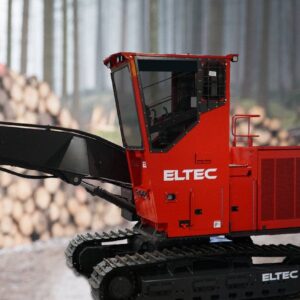 ELTEC LL317B log loader in a snowy forest